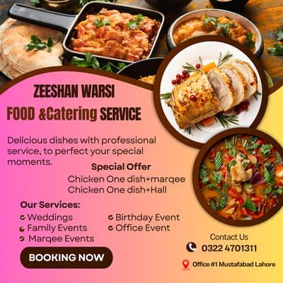 Catering services/ Customized catering menus for special occasions – Catering & Restaurant