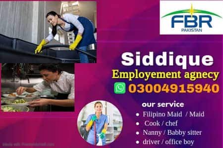 Maids / House Maids / Chef / House Cook / Baby Sitter maid available – Maids