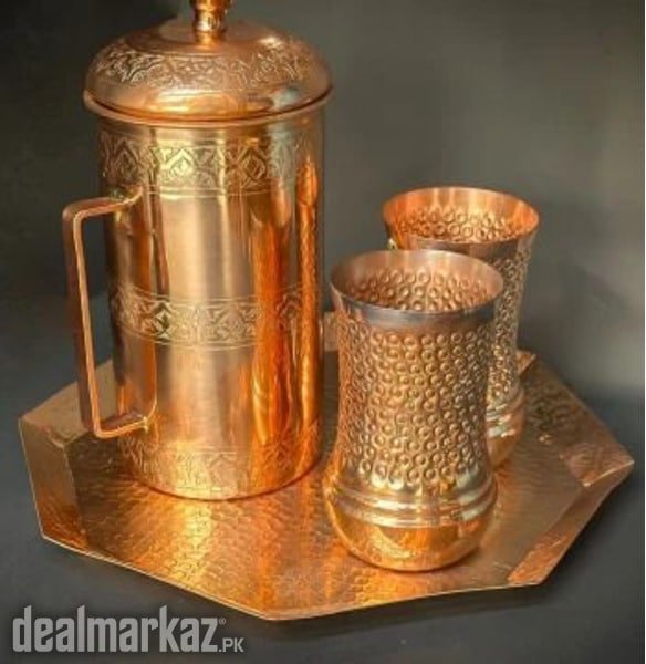 Handcrafted Copper Jug-Mug & Glass by Taurus PK – 211862 – Other Household Items in Neelum